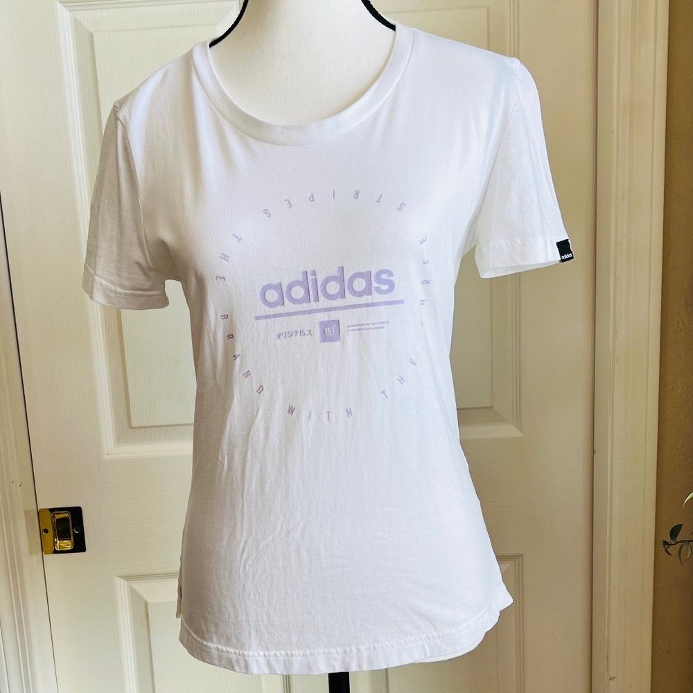 WOMEN'S ADIDAS T-SHIRT - 100% COTTON - SIZE M